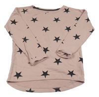 Světlrůžová hviezdičkovaná mikina H&M