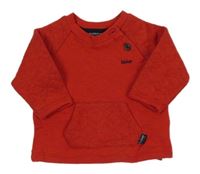 Červená mikina s vreckom Baker