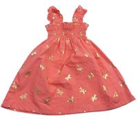 Ružové žabičkové šaty s jednorožcami Picapino