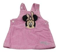 Svetloružové menšestrové na traké šaty s Minnie Disney
