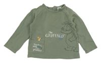 Khaki žebrované triko s Gruffalem 