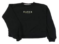 Černá crop mikina s logem Ted Baker