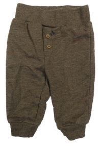 Hnedé tepláky s gombíky