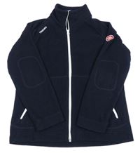 Tmavomodrá funkčná fleecová prepínaci mikina Decathlon