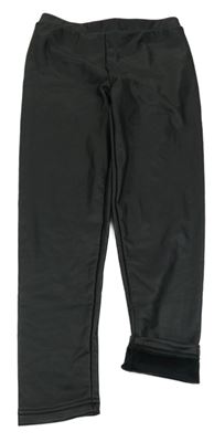 Čierne potiahnuté é zateplené legíny Y.F.K.