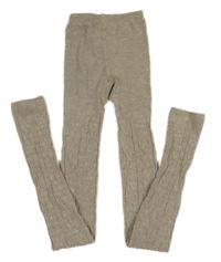 Béžové vzorované punčochové legíny H&M