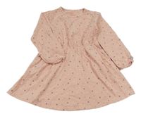 Svetloružové bodkované šaty Topolino
