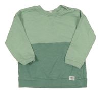 Světlezeleno-zelená mikina s nápisom H&M