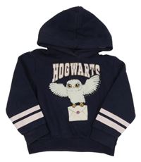 Tmavomodrá mikina s Hedvikou a kapucňou H&M