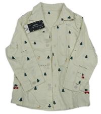 Nové - Smotanová košeľa so stromami George