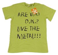 Nové - Limetkové tričko s nápisom UBS2