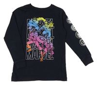 Tmavomodré triko s hrdiny Next