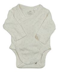 Bílé puntíkované zavinovací body H&M vel. 44