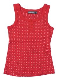 Červený top s bodkami Race Marine