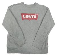 Sivá mikina s logom Levi´s