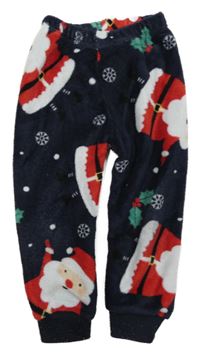 Tmavomodré chlpaté nohavice so Santy
