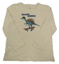 Béžové tričko s dinosaurom Topolino