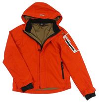 Červená šušťáková funkčná bunda s odopínacíá kapucňou ICEPEAK
