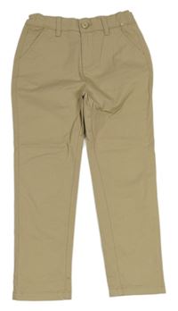 Béžové chino plátěné kalhoty Denim Co.