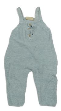 Svetlomodré melírované pletené na traké nohavice lupilu