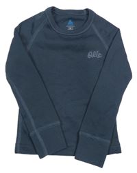 Tmavomodrošedé thermo triko s logem Odlo