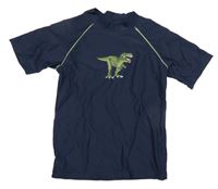 Tmavomodré UV tričko s dinosaurom Topolino