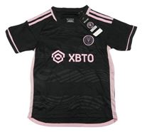 Nové - černo-světlerůžový fotbalový dres - Messi Adidas