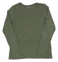 Khaki melrované tričko H&M