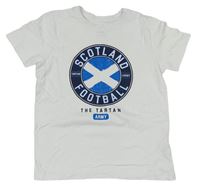 Biele tričko s potiskem - Scotland Football Primark