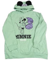 Světlezelená mikina s Minnie a kapucí LC Waikiki