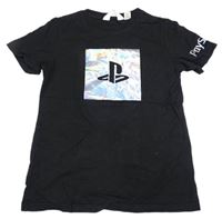 Černé tričko s logem PlayStation H&M