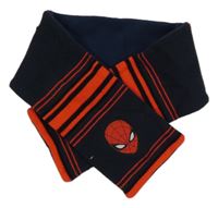Tmavomodro-červeno-černá pruhovaná šála se Spidermanem Marvel