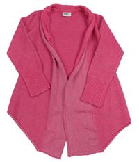 Fuchsiový třpytivý svetrový cardigan Infinity Kids