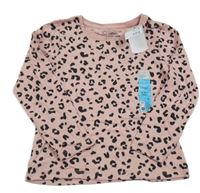 Nové - Růžové vzorované triko Primark