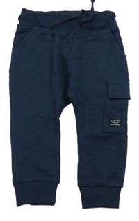 Tmavomodré cargo tepláky Next