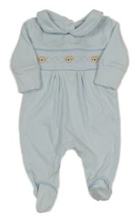 Světlemodrý overal s medvědy a límečkem Next