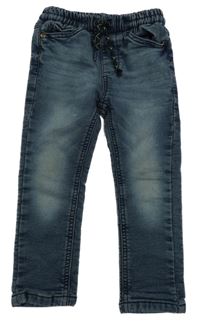 Tmavomodré teplákové rifle Next