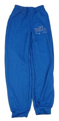 Modré tepláky s nápisem Shein