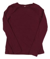 Vínové tričko H&M