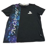 Čierne tričko s logem PlayStation George