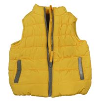 Horčicová šušťáková zateplená vesta Mothercare