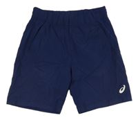 Tmavomodré šušťákové kraťasy Asics