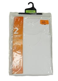 Nové - 2x biele rebrované thermo tričko M&S