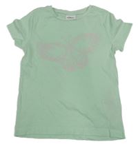 Mátové tričko s motýlem S. Oliver