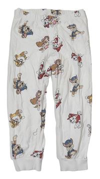 Bílé pyžamové kalhoty s Paw Patrol H&M