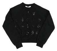 Čierna mikina s pajetkami H&M