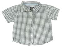 Sivo-světlemodro-biela kockovaná košeľa zn. H&M