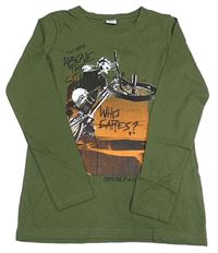 Khaki triko s motorkou Chapter Young