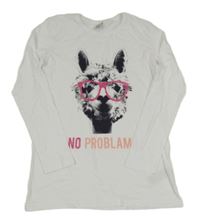 Bílé triko s Lamou Y.F.K.