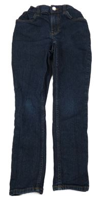 Tmavomodré skinny rifle 